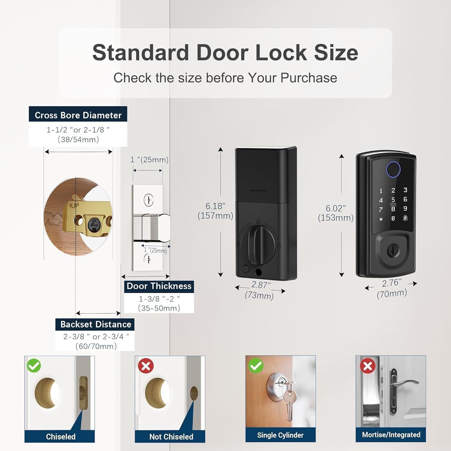 Smart Door Lock, Keyless Entry, App Control - photo 3