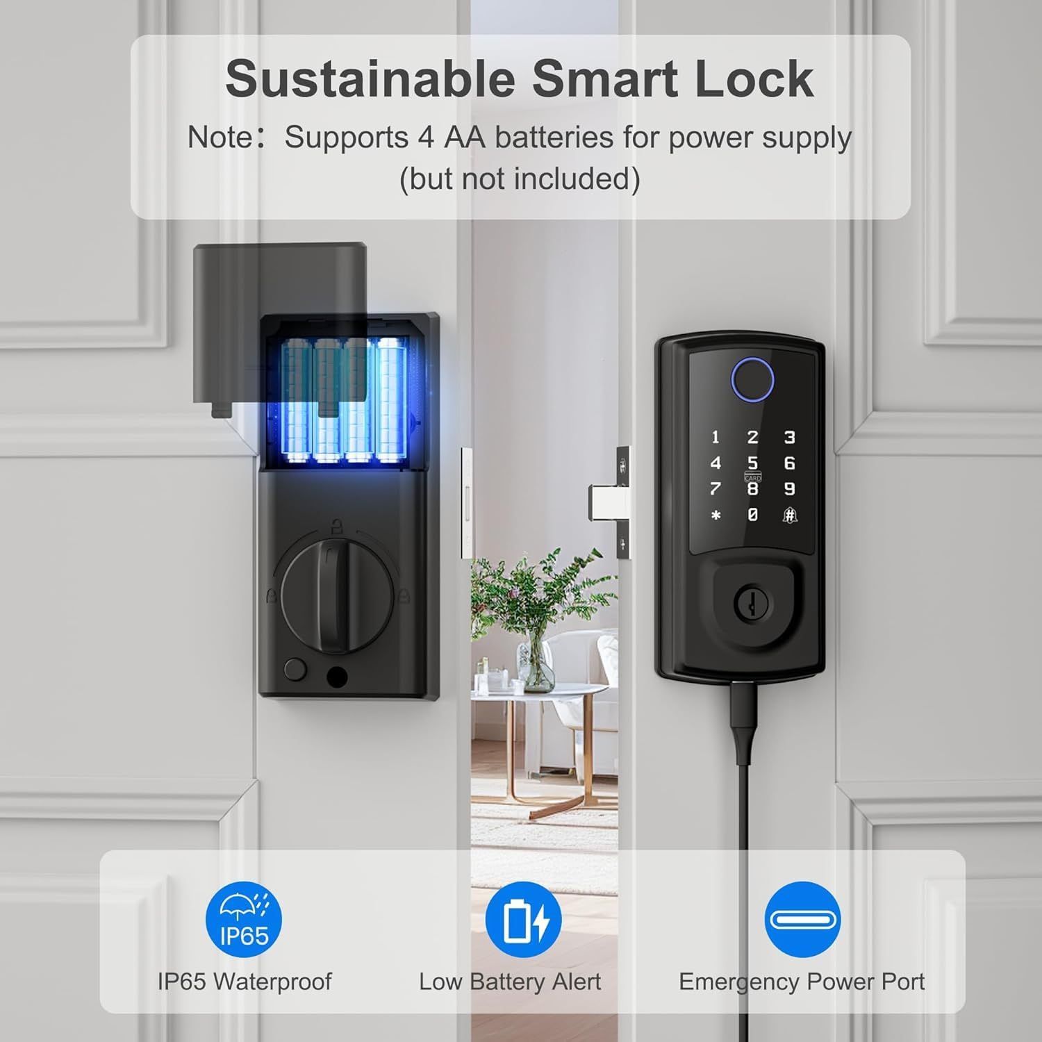 Smart Door Lock, Keyless Entry, App Control - photo 5