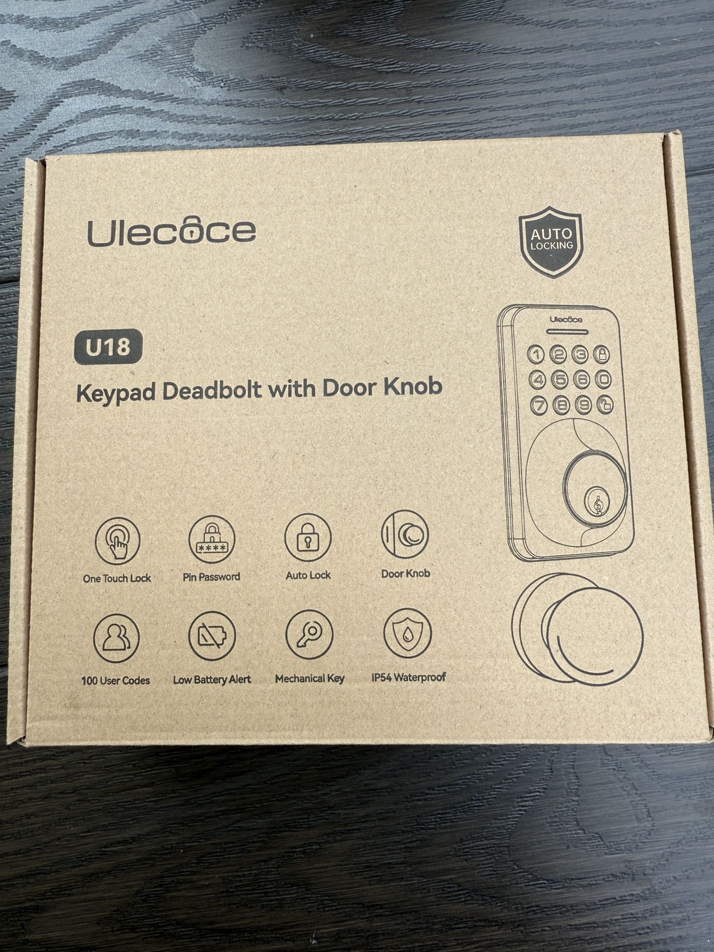 Keypad Deadbolt Lock With Door Knob