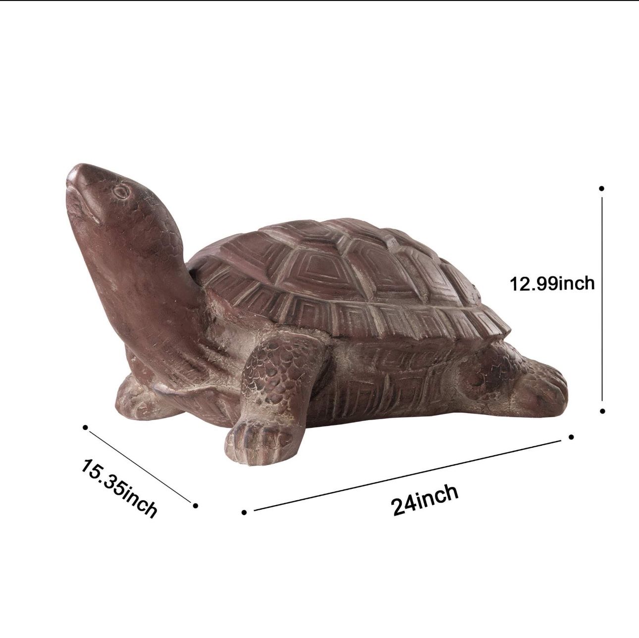Large Weatherproof Garden Turtle Statue - Magnesium Oxide