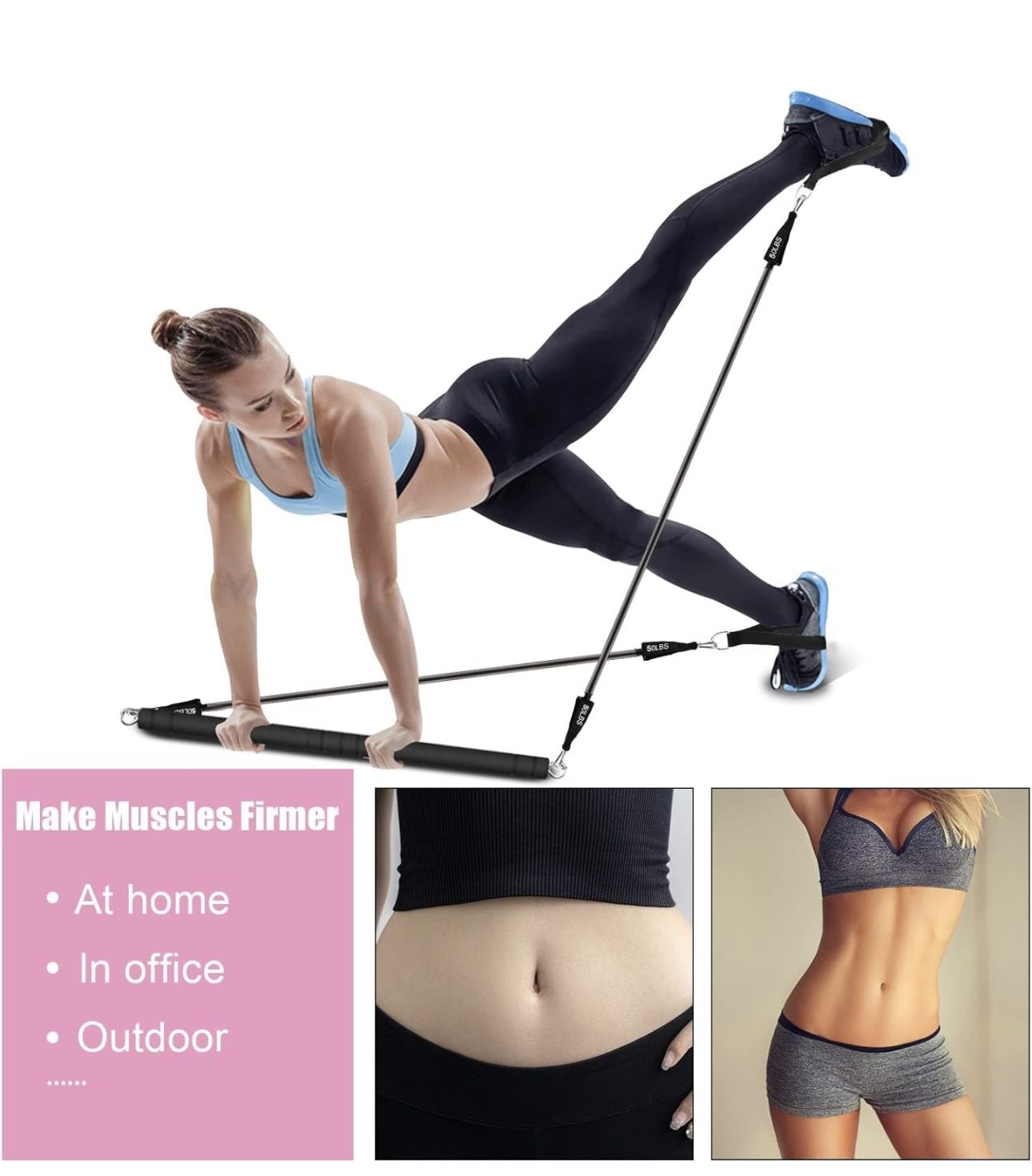 Pilates Bar Kit with Resistance Bands - photo 5