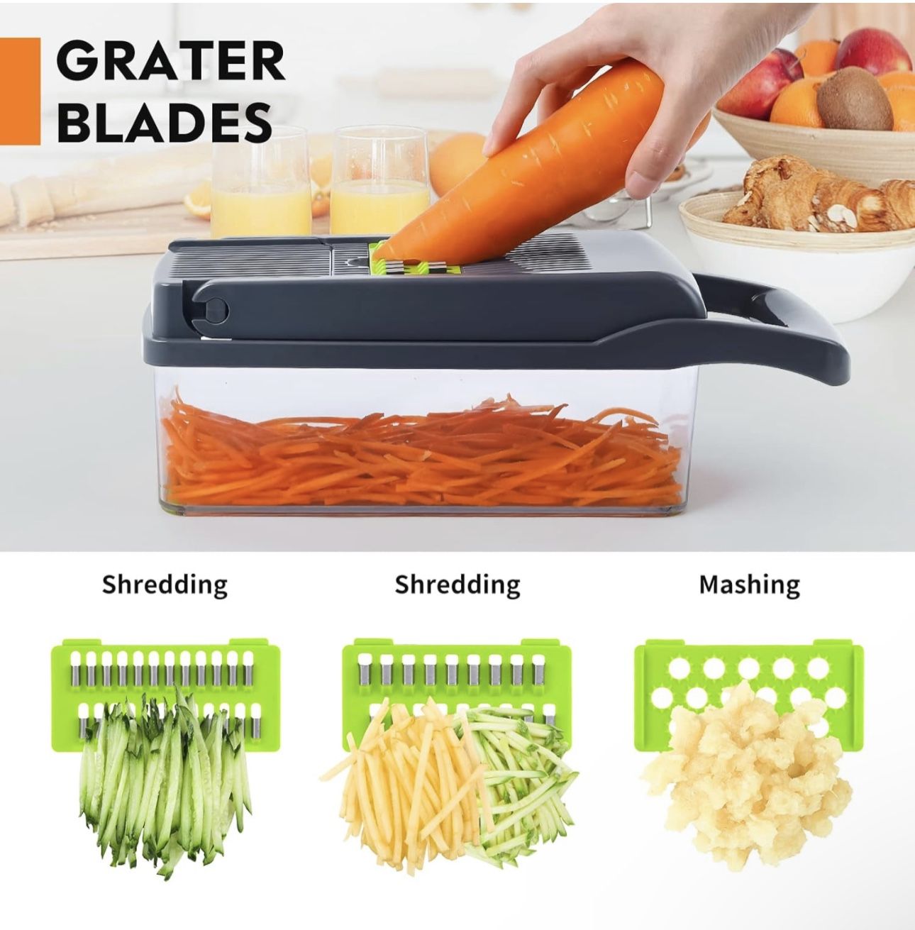 Vegetable Chopper With 8 Blades, New In Box - photo 3