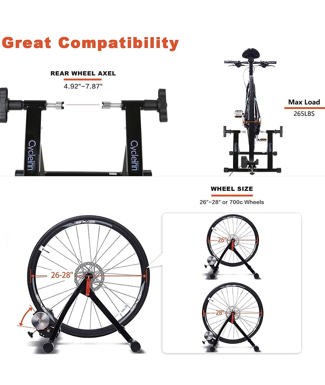 Magnetic Bike Trainer Stand for Indoor Exercise - photo 3