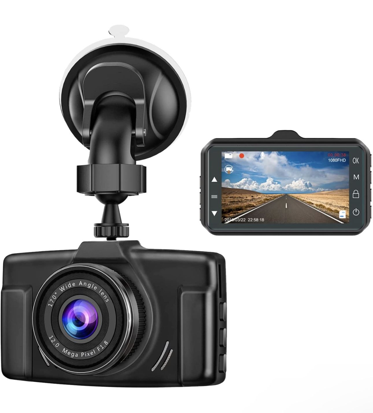 Dash Cam for Cars 1080P FHD