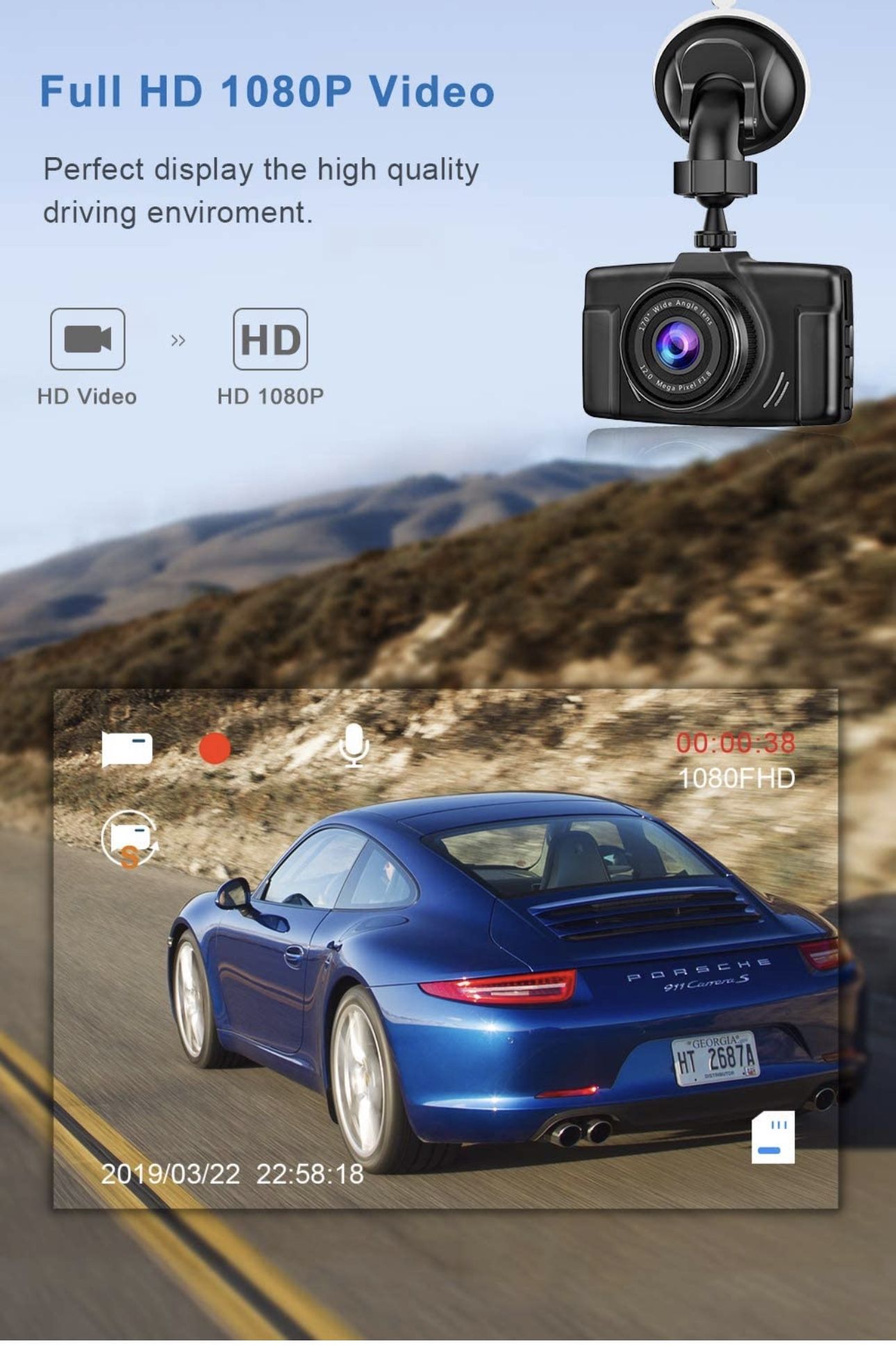 Dash Cam for Cars 1080P FHD - photo 3