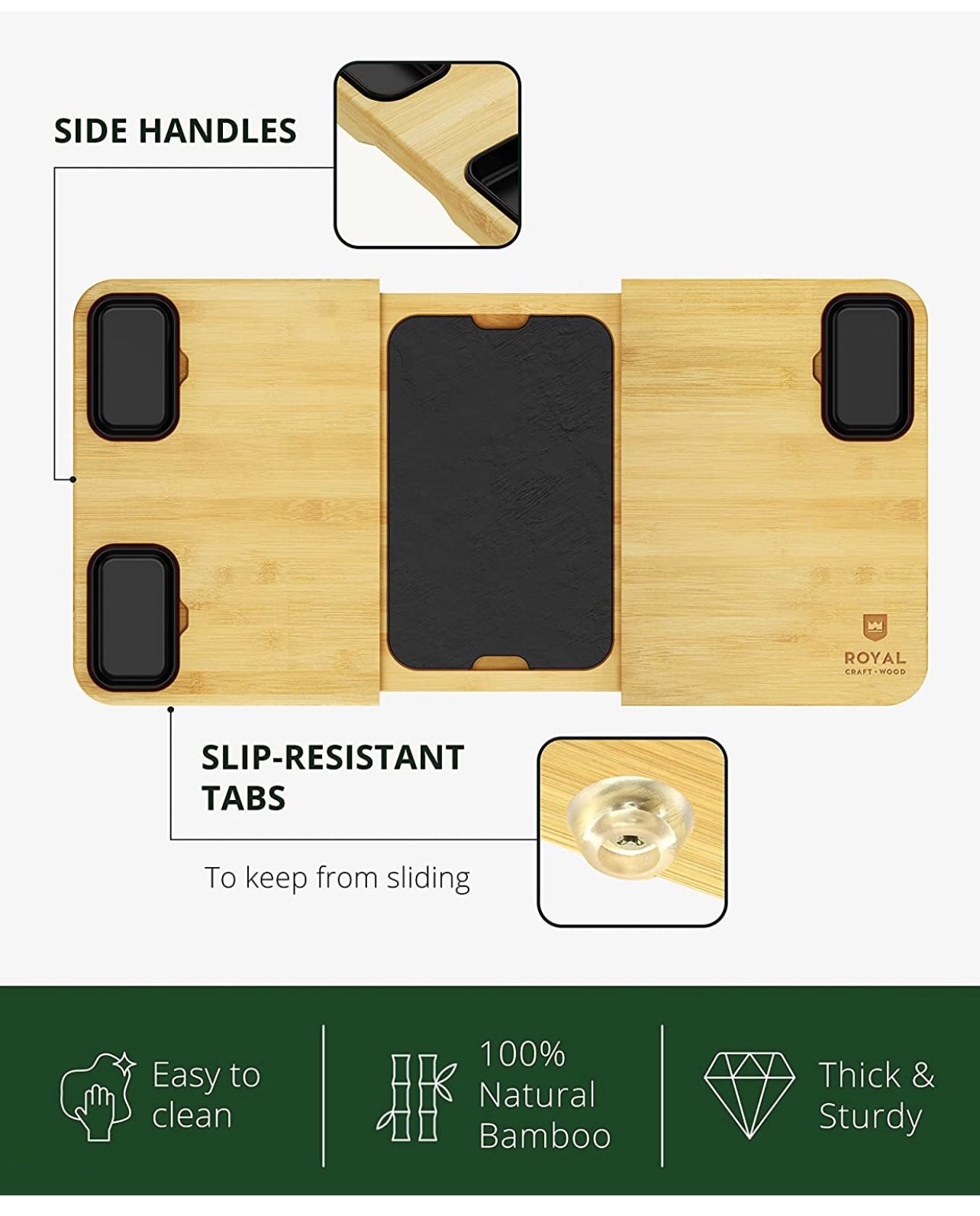 Bamboo Cheese Board and Knife Set - photo 3