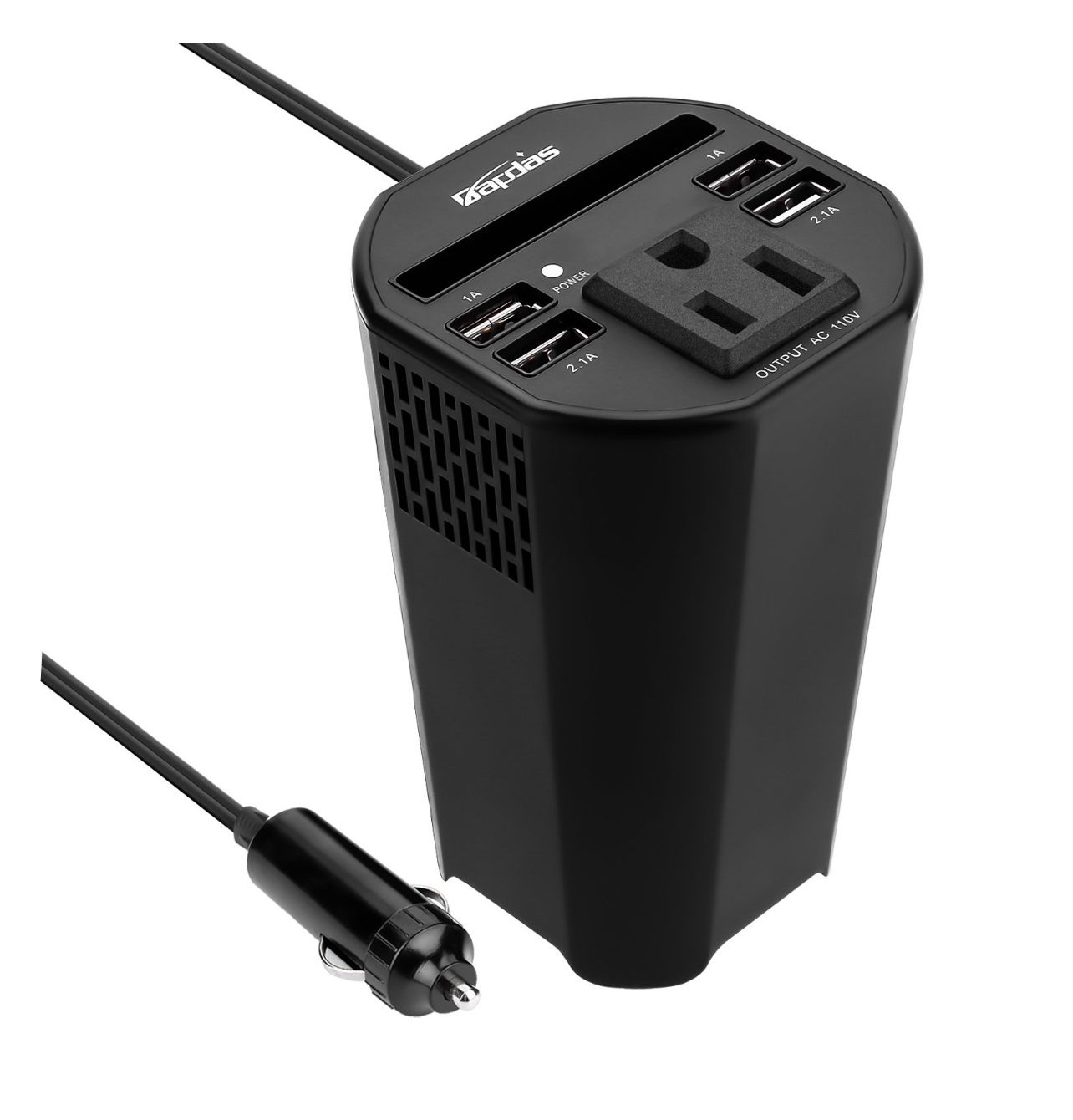 150W Cup Holder Power Inverter 12V to 110V AC Converter