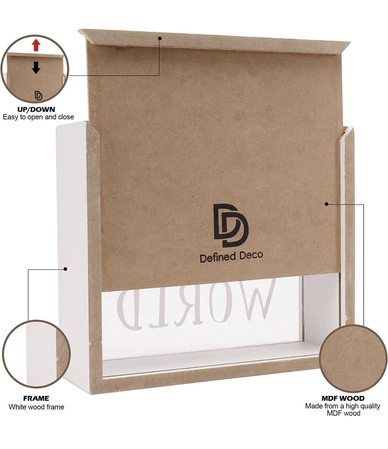Wood Shadow Box Money Bank - Set of 2 - photo 5