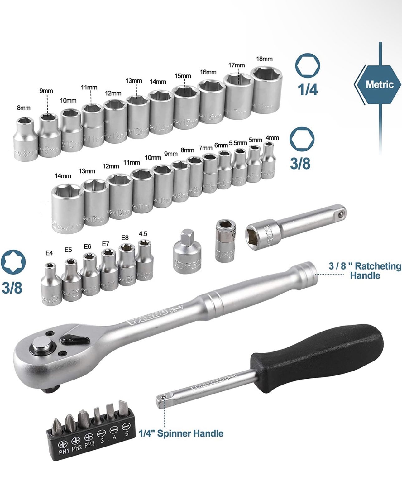 Ratchet Set Household Hand Tool Set - photo 2