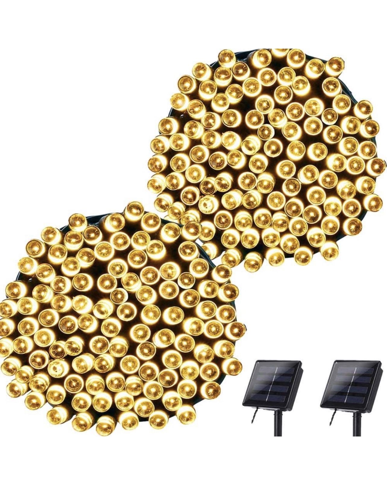 72ft 200 LED 8 Modes Waterproof Outdoor String Lights (Warm Whit