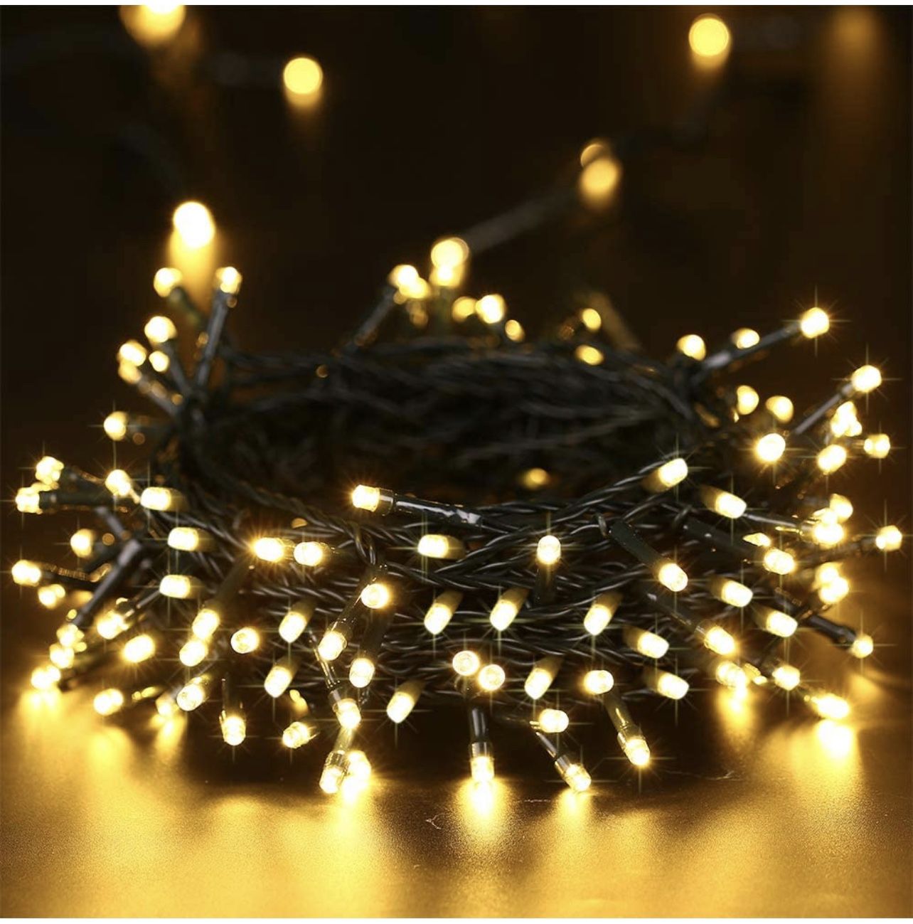 72ft 200 LED 8 Modes Waterproof Outdoor String Lights (Warm Whit - photo 2