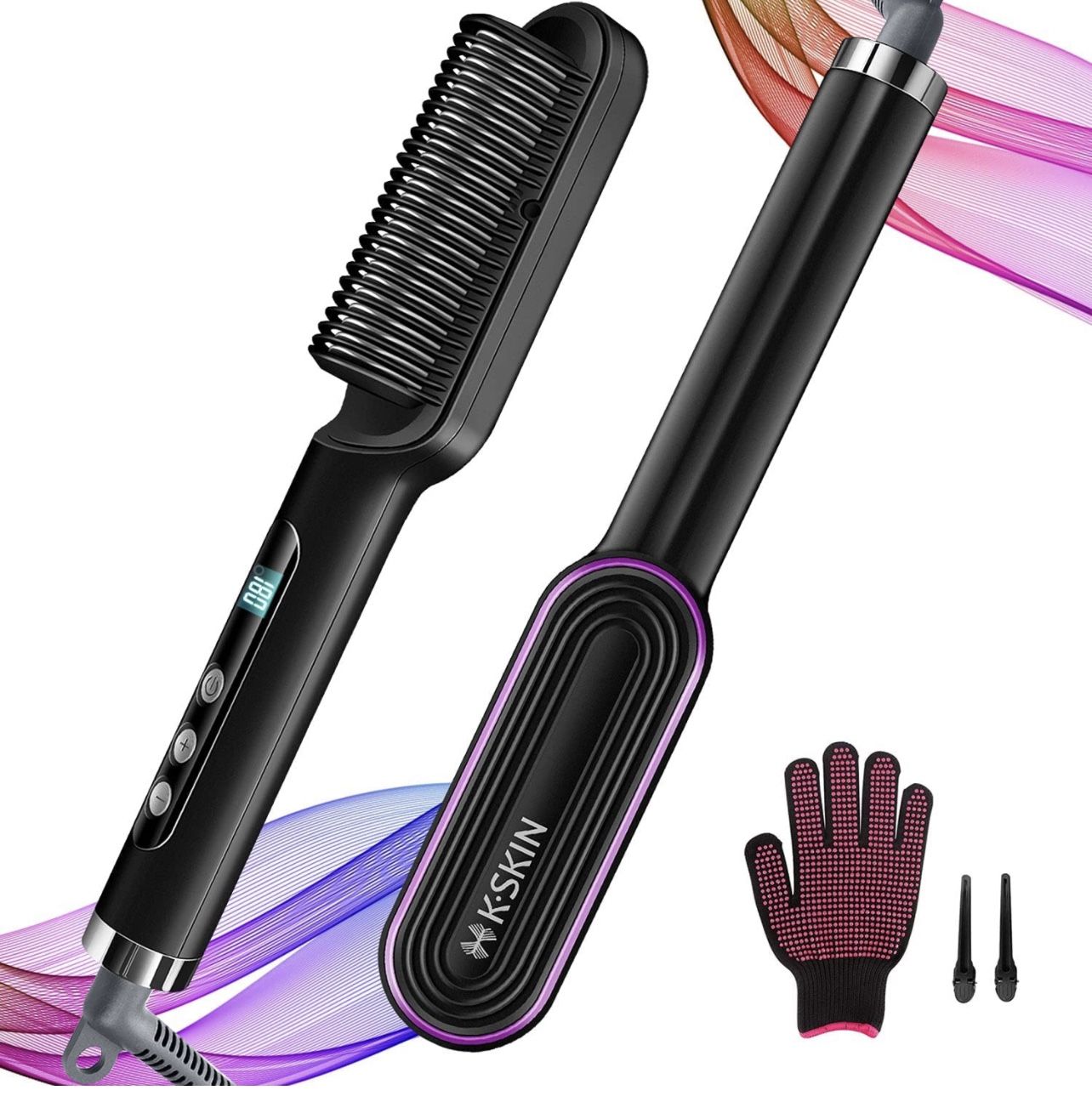 Ionic Hair Straightener Comb for Thick Hair