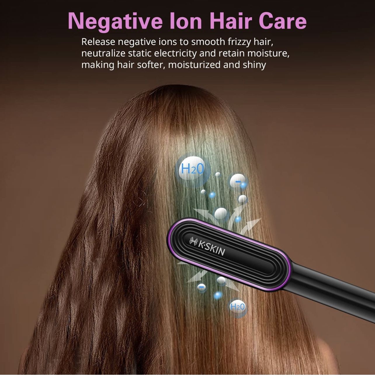 Ionic Hair Straightener Comb for Thick Hair - photo 4
