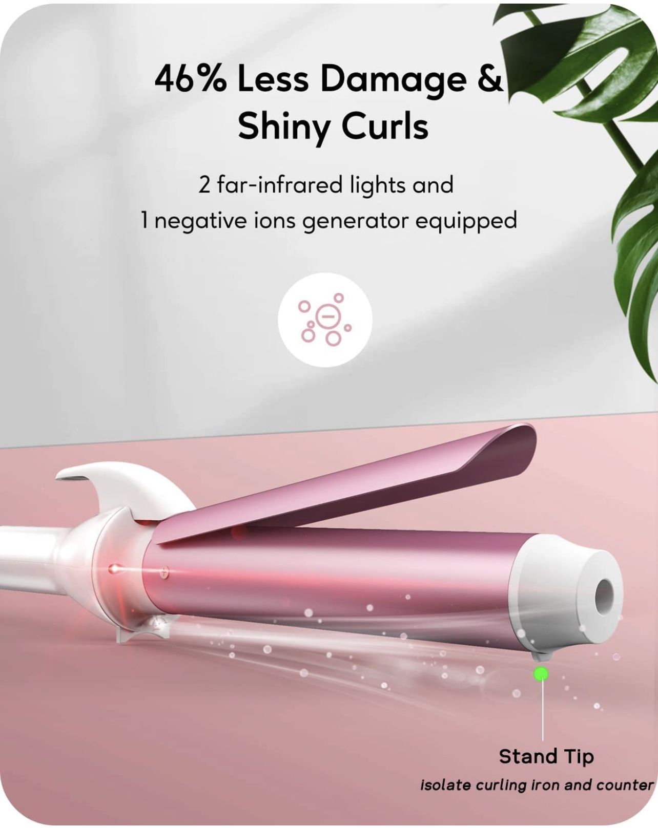 1 1/4 Inch Curling Iron Long Barrel for Loose Curls - photo 2