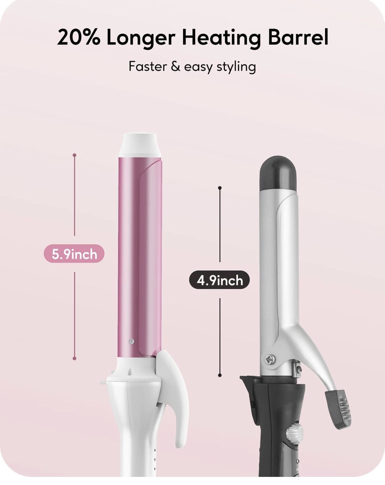 1 1/4 Inch Curling Iron Long Barrel for Loose Curls - photo 3