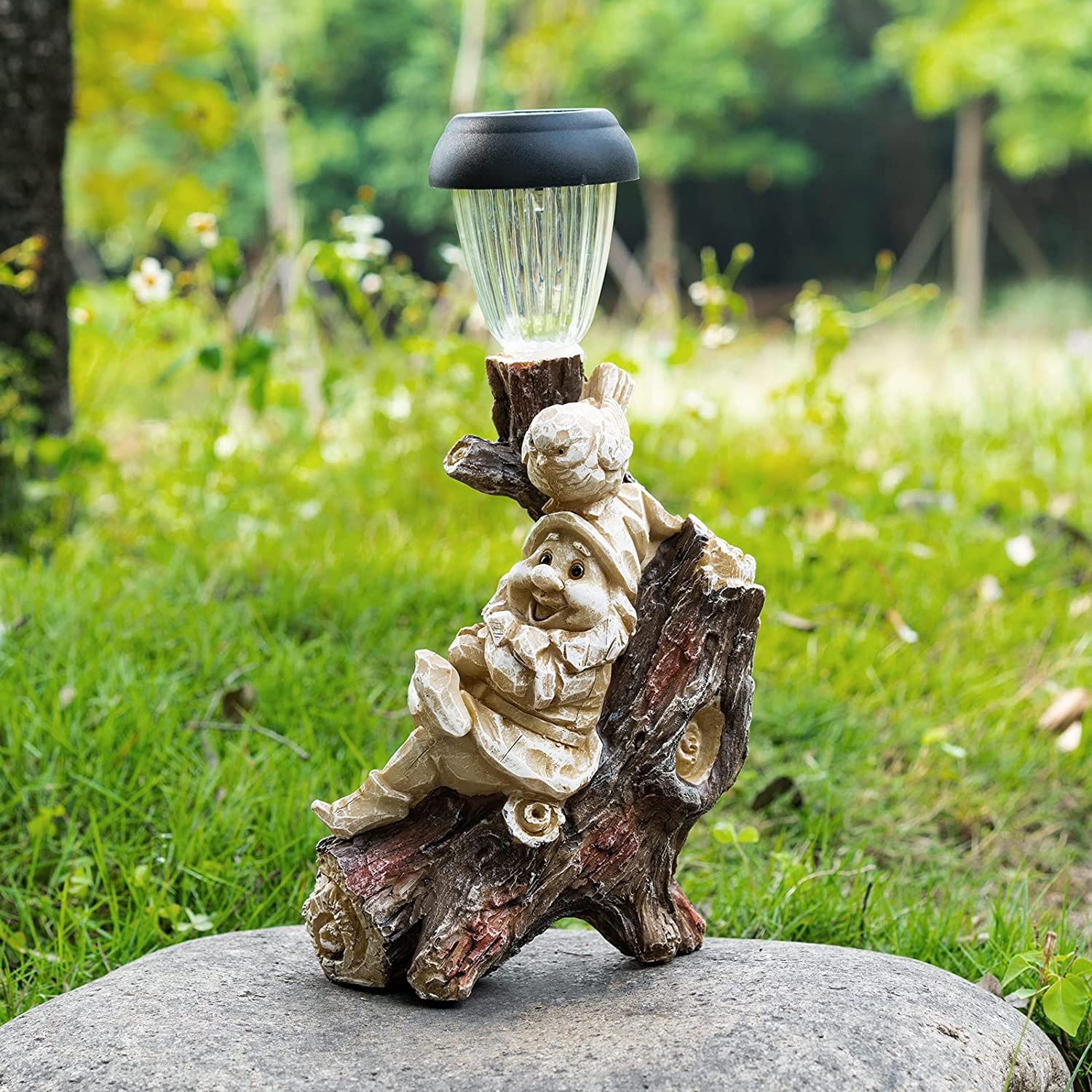Garden Gnome Statue With Solar Light