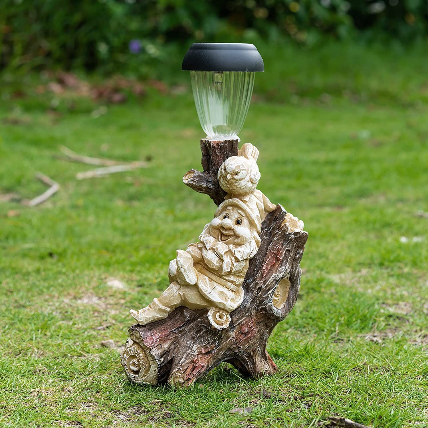 Garden Gnome Statue With Solar Light - photo 4