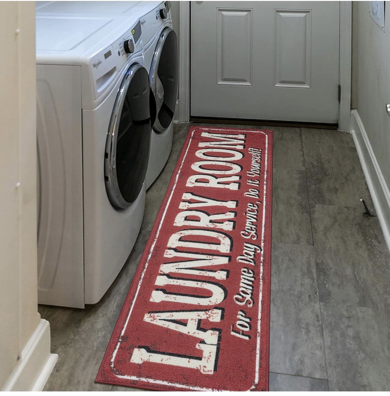 Laundry Room Runner Rug - Non-Slip Turkish Design (20"x59") - photo 2