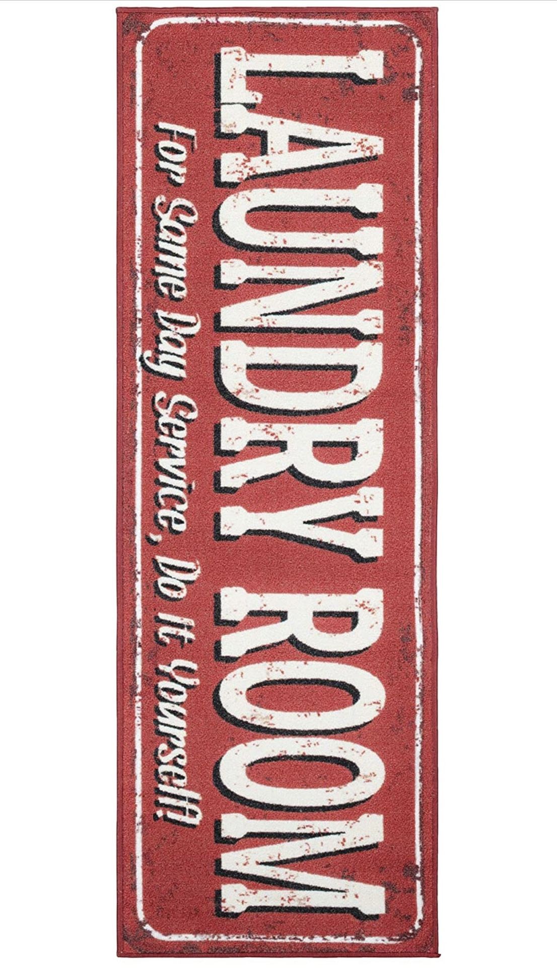 Laundry Room Runner Rug - Non-Slip Turkish Design (20"x59") - photo 3