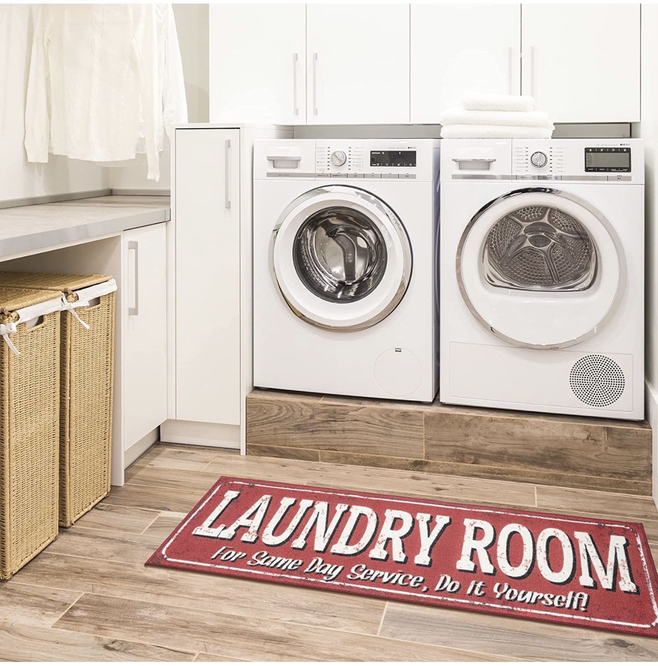 Laundry Room Runner Rug - Non-Slip Turkish Design (20"x59") - photo 4