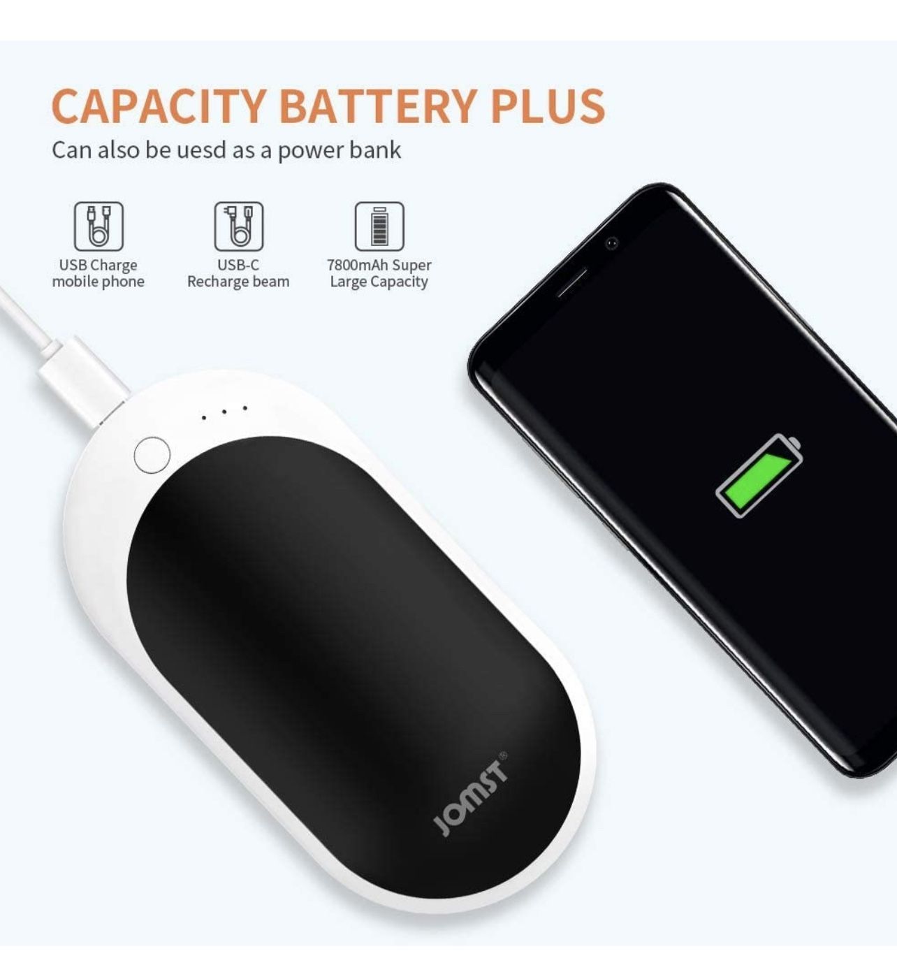 7800mAh Rechargeable Hand Warmer Power Bank - photo 4