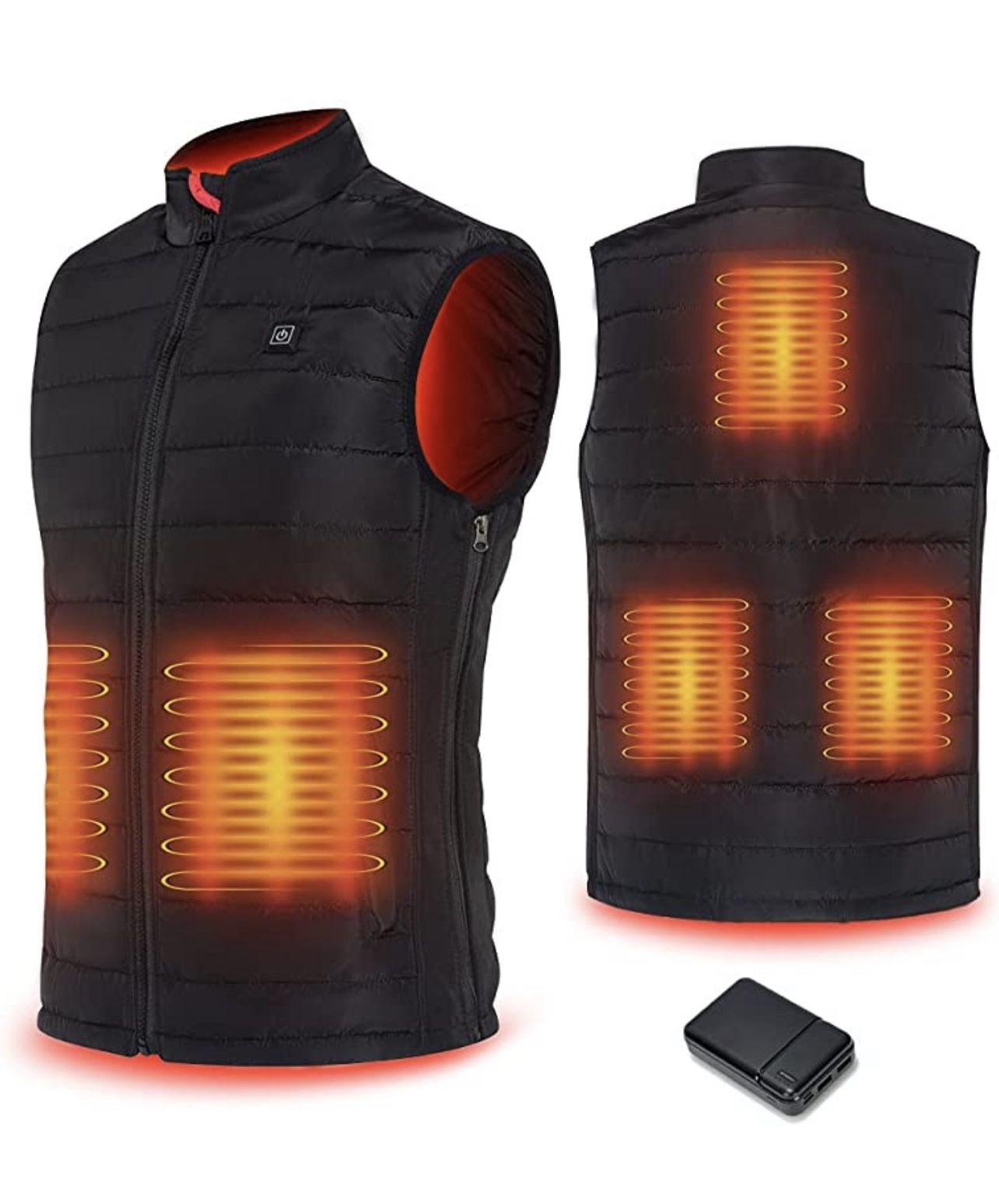 Heated Vest USB Charging Electric Body Warmer for Men & Women w/