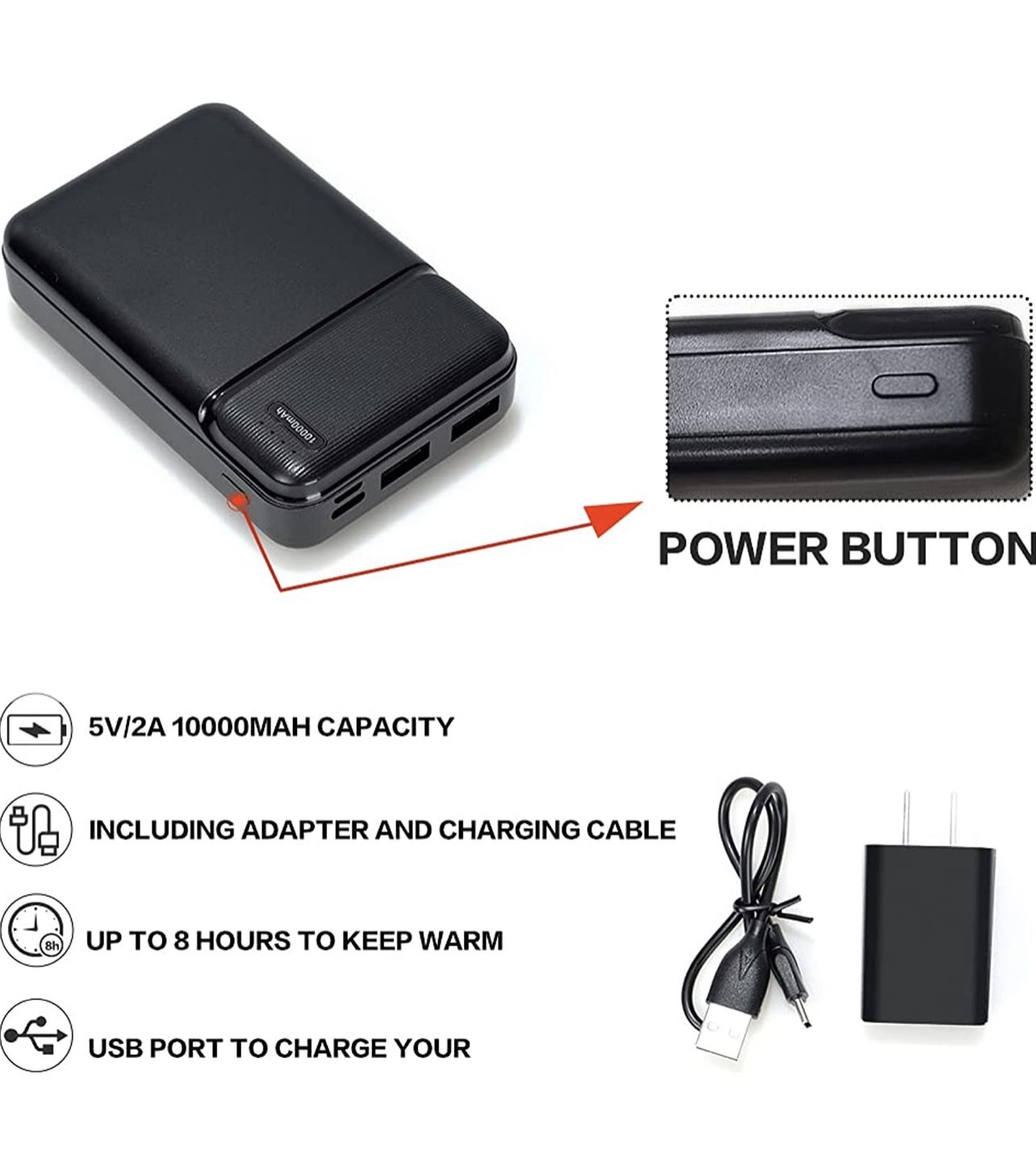 Heated Vest USB Charging Electric Body Warmer for Men & Women w/ - photo 5