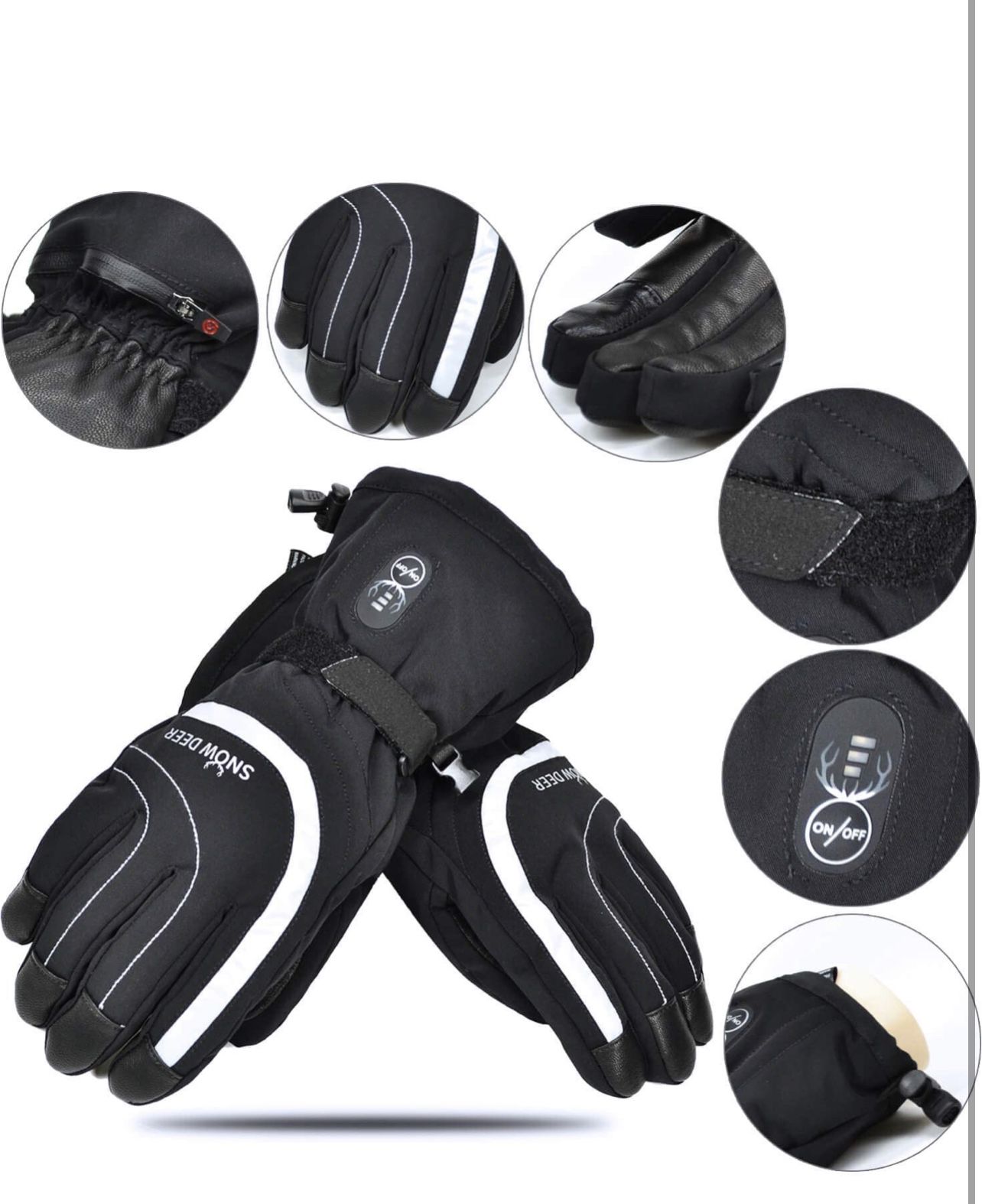Heated Gloves Electric - Upgraded 7.4V Rechargeable Battery Glov - photo 5