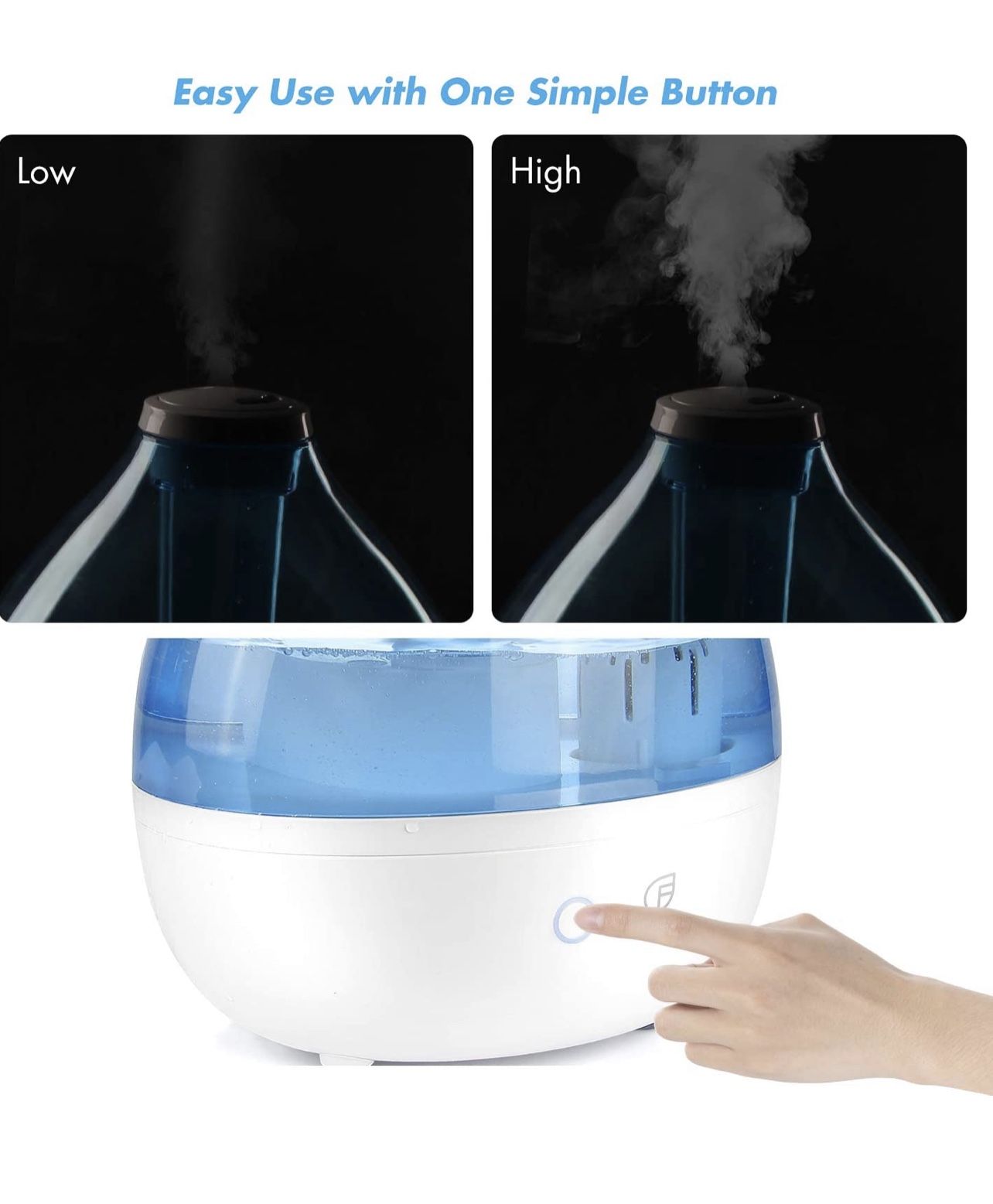 Cool Mist Humidifier - 2.6L Tank - photo 3