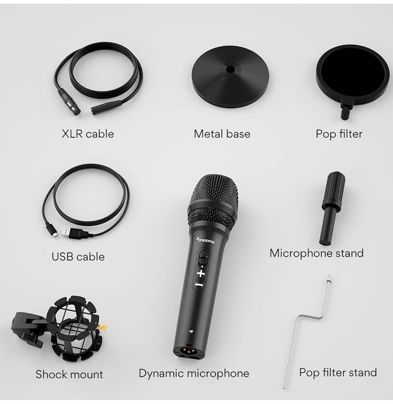 USB/XLR Instrument Dynamic Microphone, Metal - photo 2