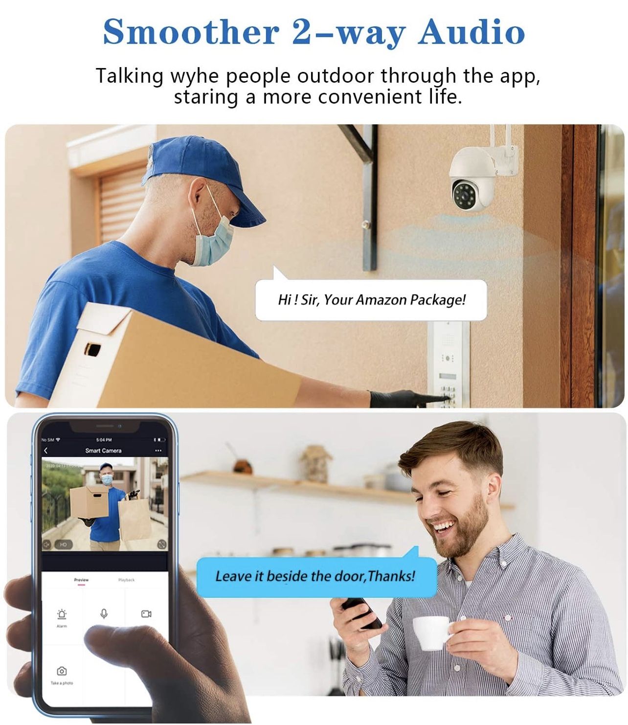 Outdoor Security Camera, FHD 1080P Pan/Tilt WiFi - photo 5