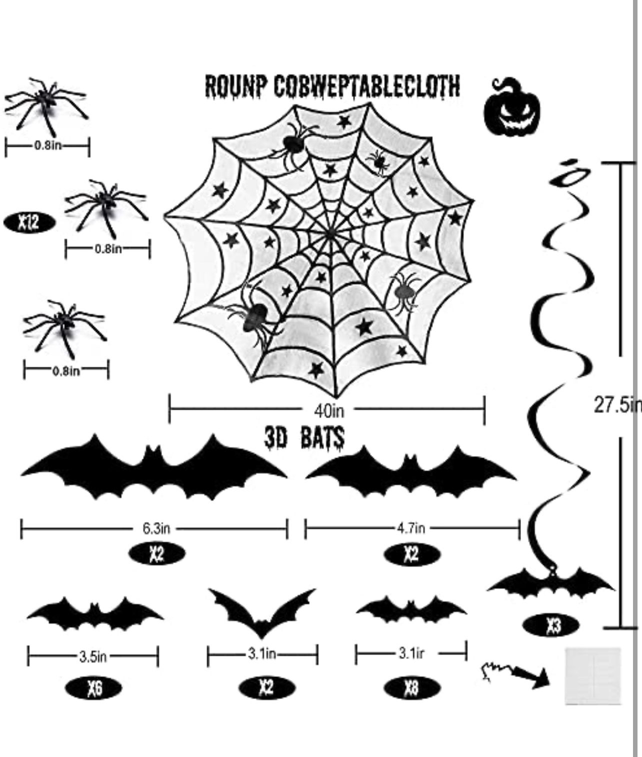 42pc Halloween Indoor Decor Set - photo 3