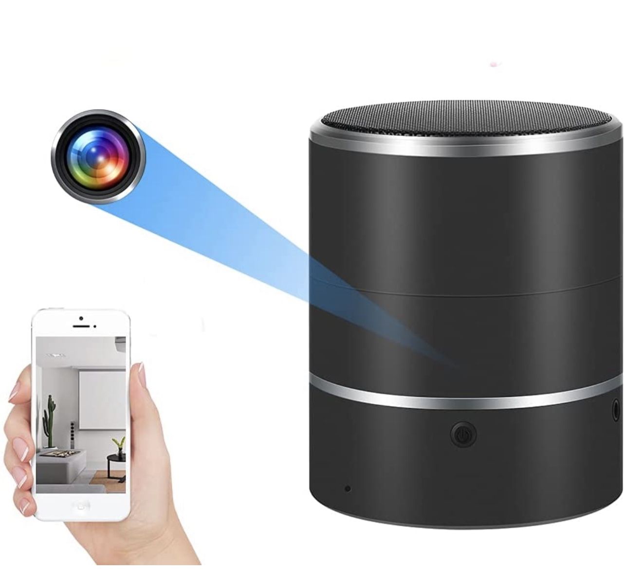 Hidden Camera Bluetooth Speaker 1080P HD WiFi Spy Cam