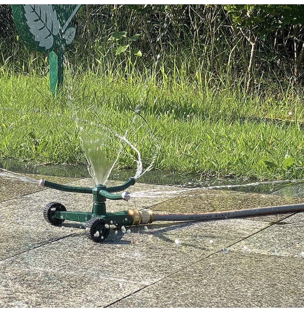 New Lawn Sprinklers for Hoses - Yard 360 Rotating - photo 5