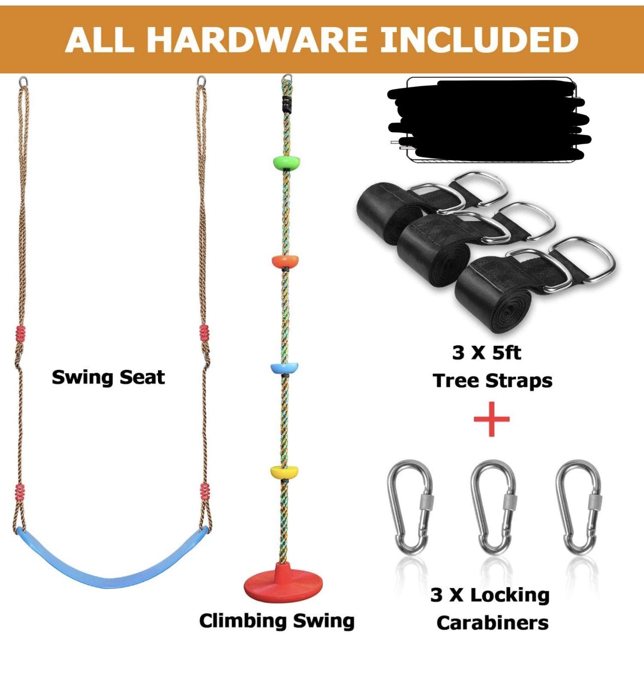New Never Opened Swing Set 2 Pack Swings Seats