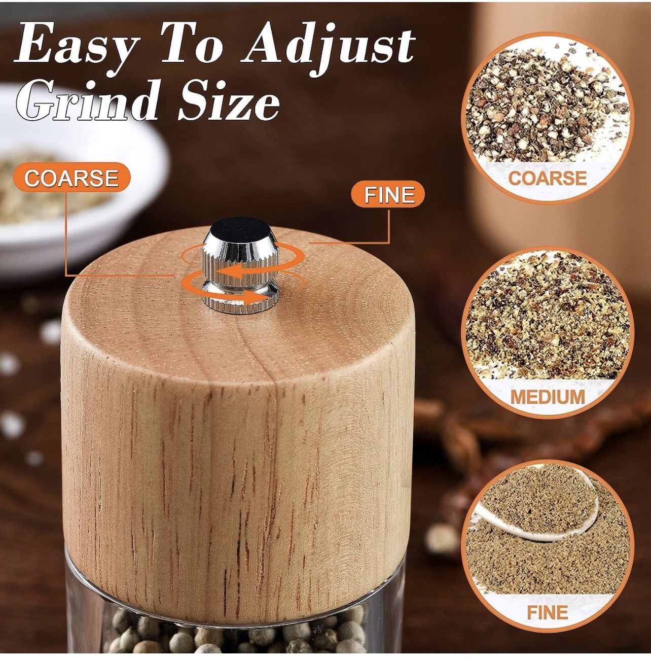 Salt and Pepper Grinder Set of 2 - photo 4