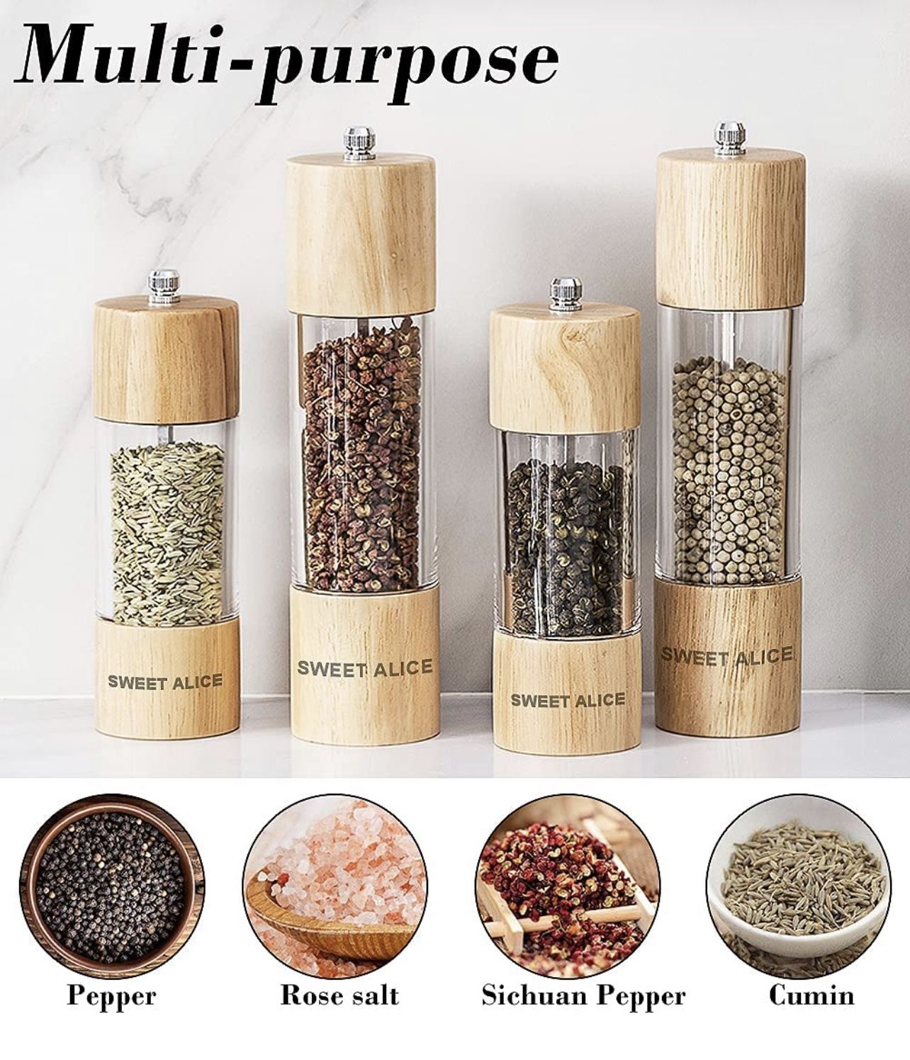 Salt and Pepper Grinder Set of 2 - photo 5