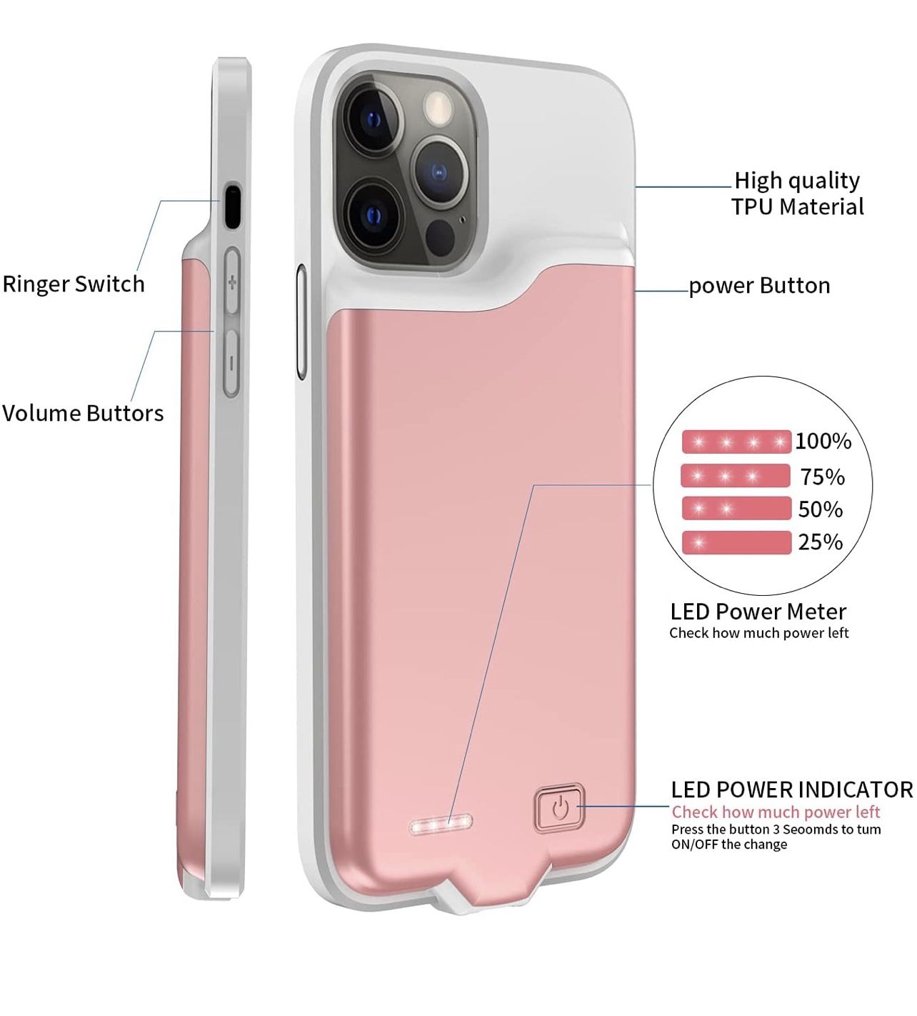 Battery Case for iPhone 12 Pro Max (5500mAh) - photo 2