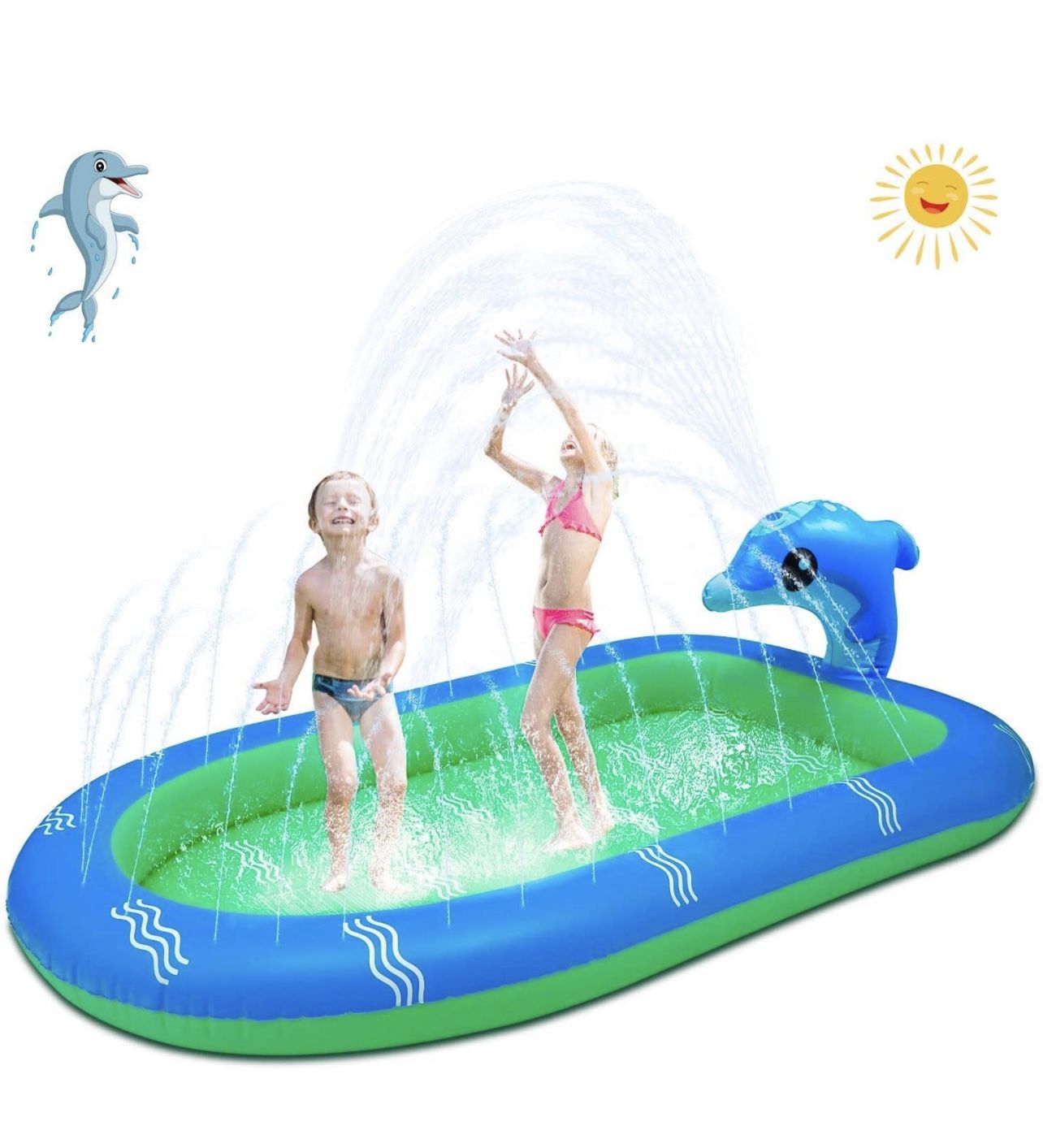 Inflatable Sprinkler Pool for Kids