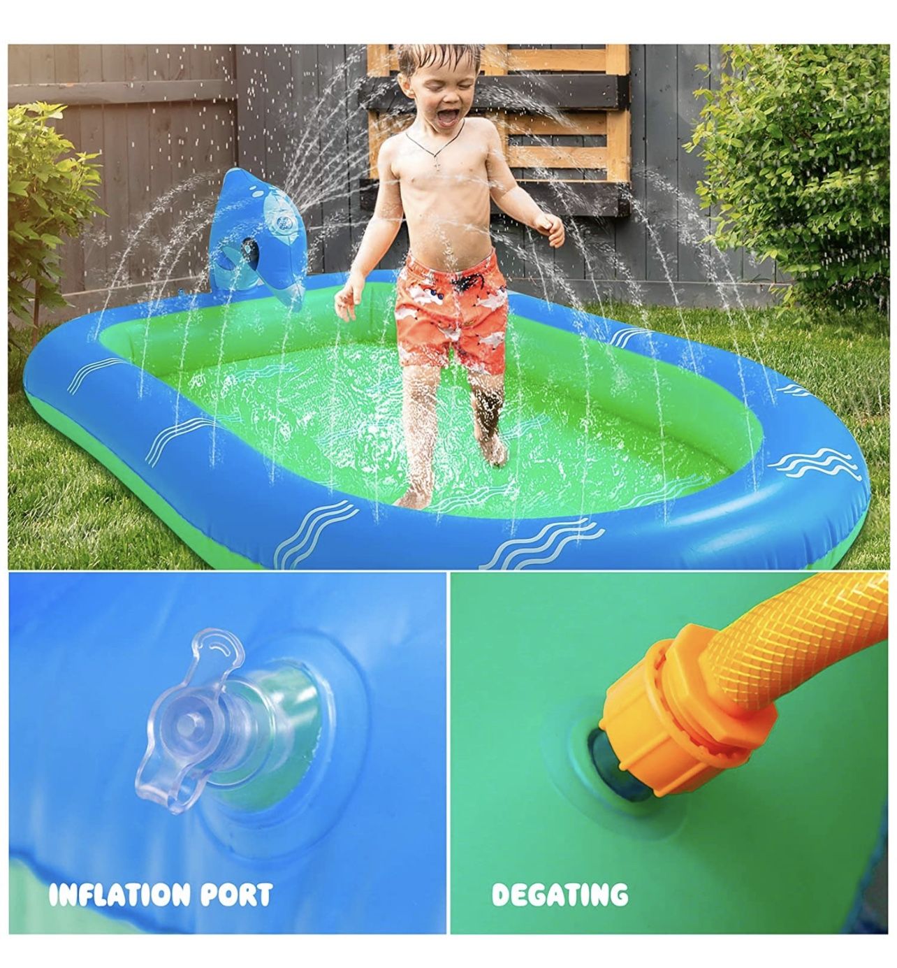 Inflatable Sprinkler Pool for Kids - photo 4