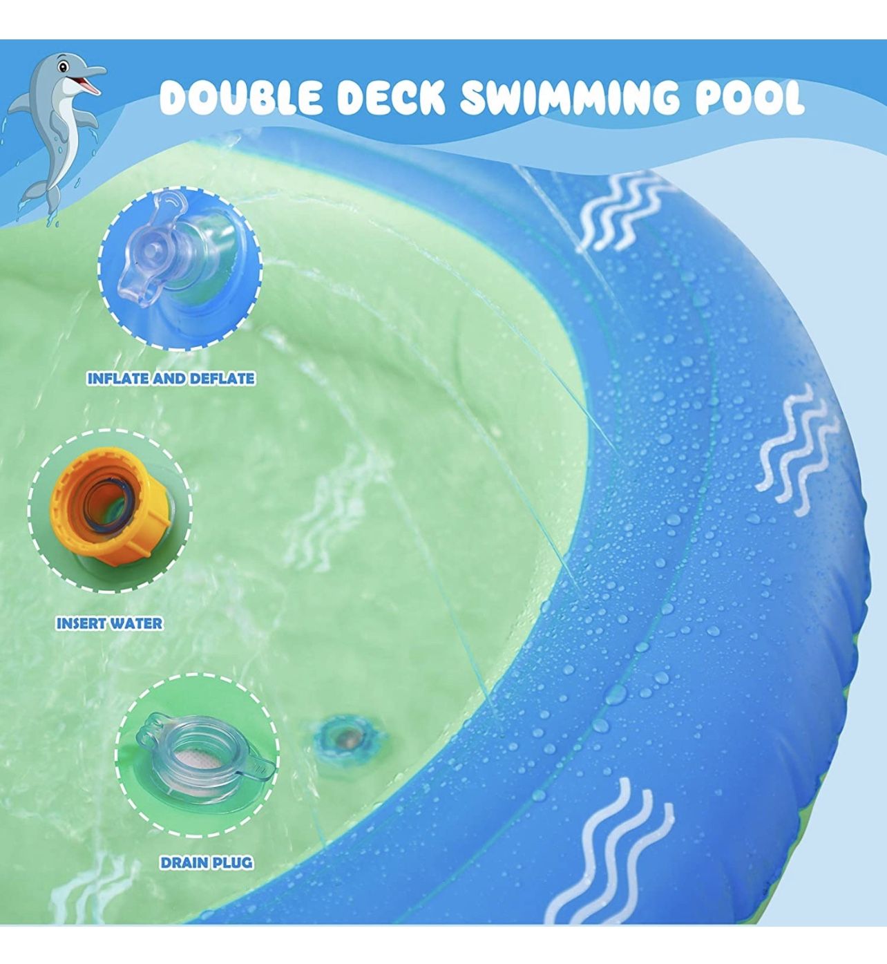 Inflatable Sprinkler Pool for Kids - photo 5