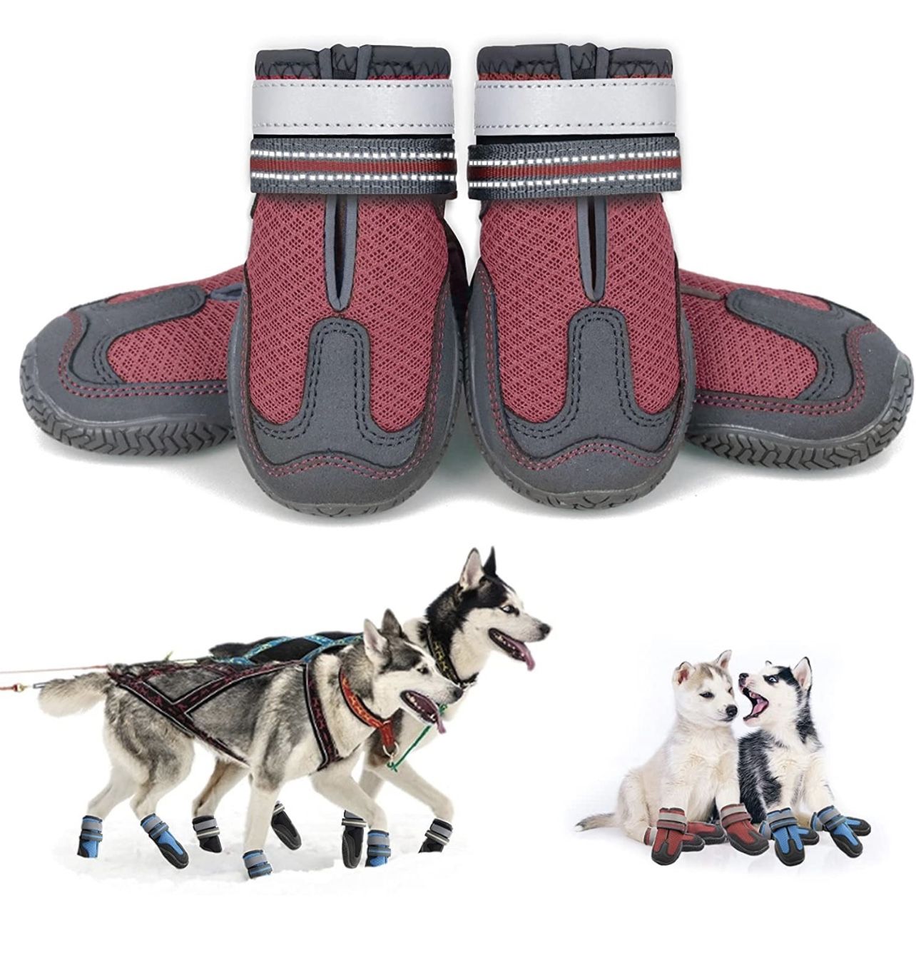 Dog Shoes for Hot Pavement Summer Breathable Mesh