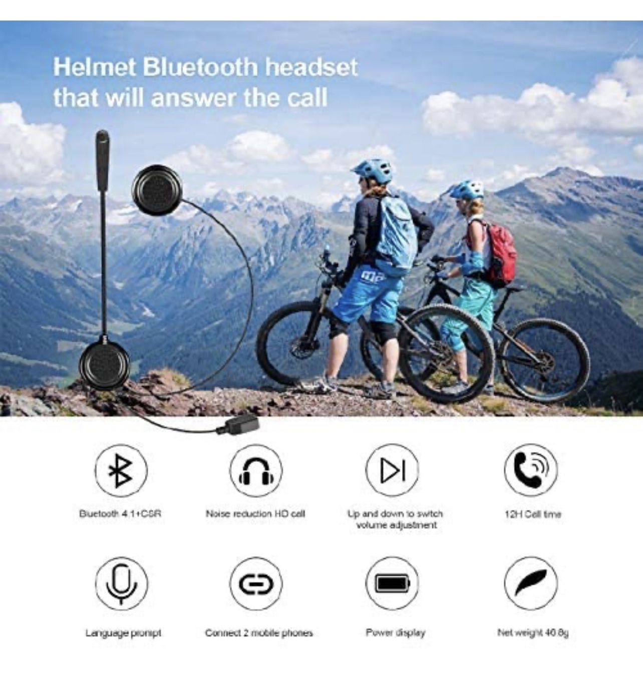 Motorcycle Helmet Bluetooth Headset - photo 3