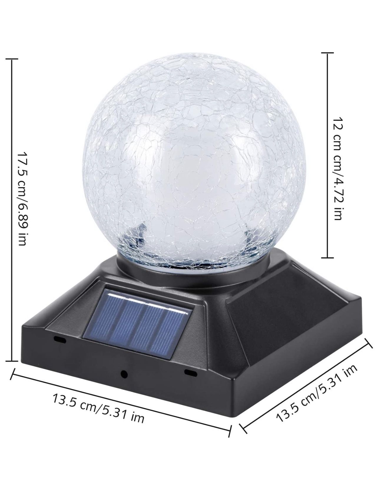 New Solar Post Cap Flickering Flame Lights - 2 Pcs - photo 2