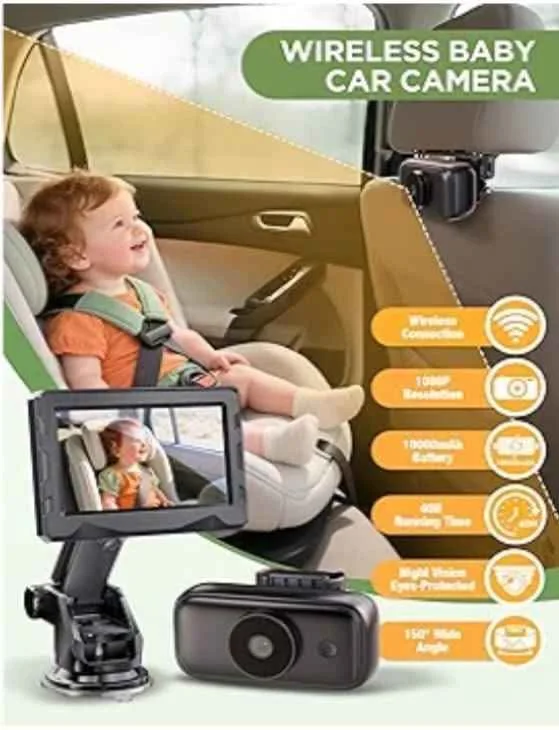 Wireless Baby Car Camera - Brand New In Box image indicator(2)