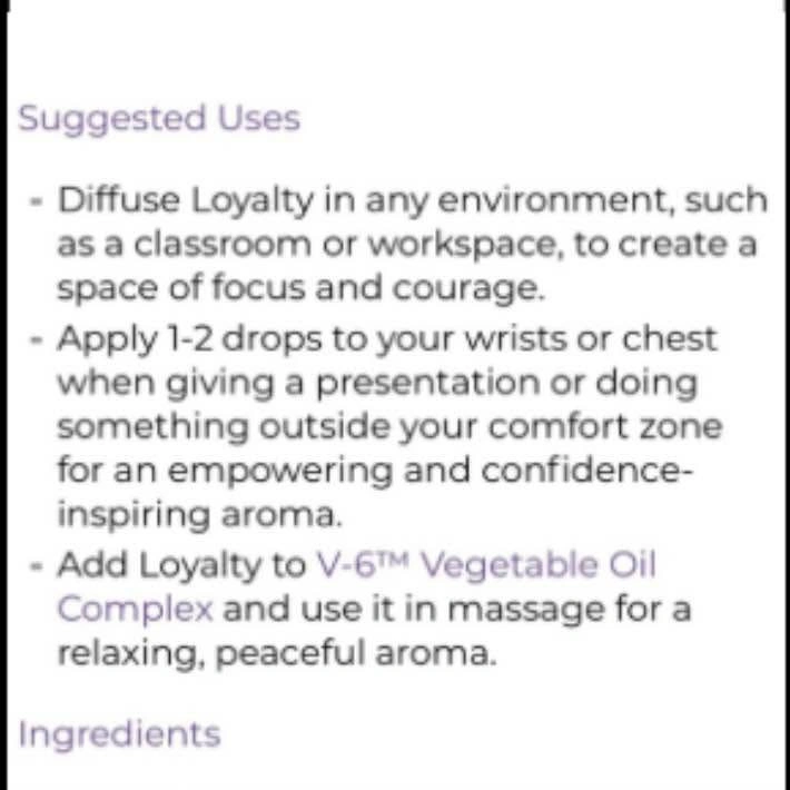 NEW Young Living Loyalty Essential Oil - 5ml - photo 3