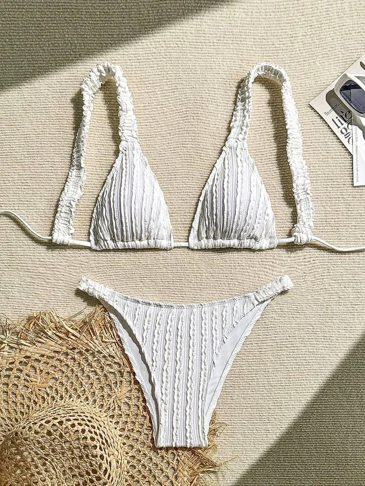 White bikini set