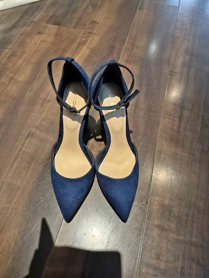 Elegant Navy Blue Aldo Tinctum Heels