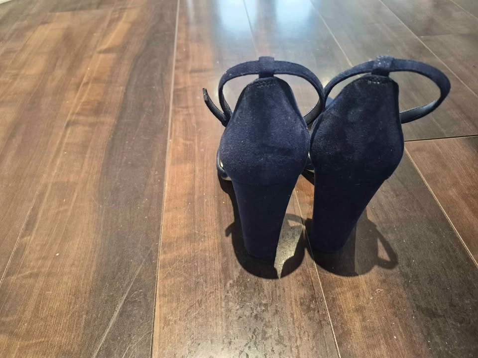 Elegant Navy Blue Aldo Tinctum Heels - photo 3