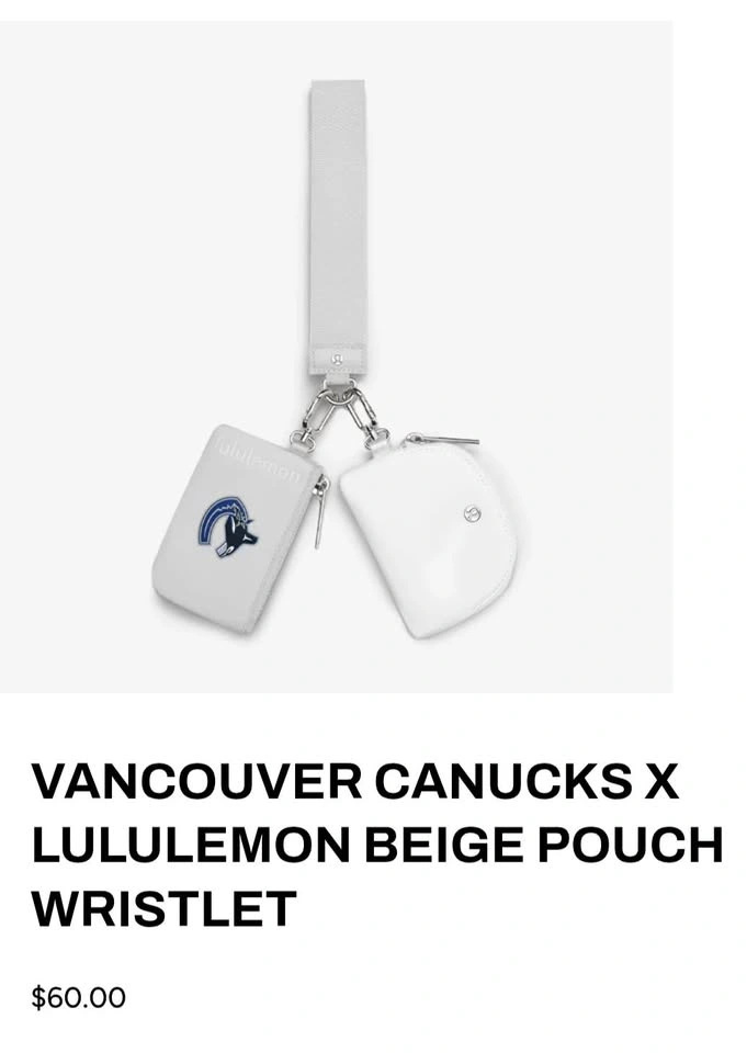 LULULEMON x Canucks Dual Pouch Wristlet + T-Shirt (Medium) - photo 2